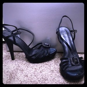 Jessica Simpson embellished open toe platform